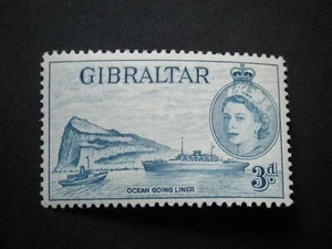 Gibraltar QEII 1953 3d light blue SG150 LMM - Picture 1 of 2
