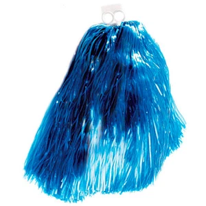 Cheerleader Pom Pom blau Pompon Pompom Puschel Bommel Tanzwedel Funken Kostüm - Bild 1 von 2