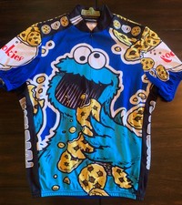 cookie monster cycling jersey women's