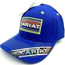 Ariat Men’s Royal Blue Ball Cap, Lime Green Accents, Adjustable Back, NEW W/tags
