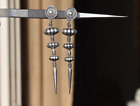 German silver earrings jhumka, silver oxidized earrings Stud Earrings Gift