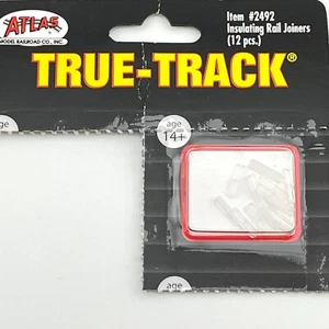 Atlas 2492 True Track Insulating Rail Joiners 12 pcs for N Gauge Track - Picture 1 of 3