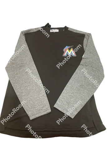 Preowned Majestic  MLB Miami Marlins sweater size medium R2 Cover