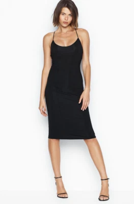 VICTORIA'S SECRET HEAVENLY SUPERSOFT MODAL TIEBACK SLIP NIGHT DRESS WOMEN L - Image 1 of 4