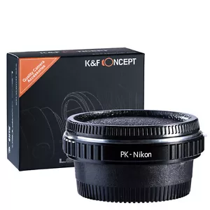 K&F Concept adapter with glass for Pentax K mount lens to Nikon F camera as D300 - Picture 1 of 11