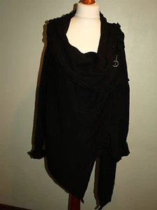 Barbara Speer Lagenlook wunderschöne Filz Jacke in schwarz NEU - Bild 1 von 8