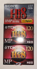Lot of 3 New Hi 8 Video Cassettes - 2 TDK MP 120 & 1 SONY HMP Digital 60 120 Hi8
