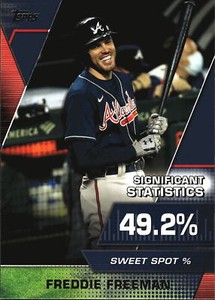 2021 Topps #SS-13 Freddie Freeman Significant Statistics Blue