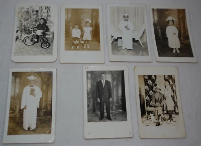 Lote de Postales RPPC Históricas Originales de Colección Familia Americana Negra (7) Foto 1 de 4