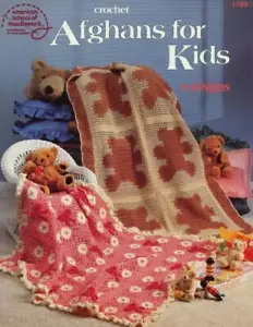 ASN CROCHET AFGHANS FOR KIDS 6 DESIGNS VINTAGE 1994 - Picture 1 of 2