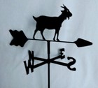 Goat Garden Style Weathervane Black Wrought Iron Look Made in USA