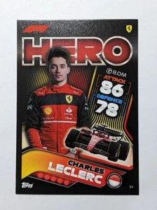 2022 Topps Turbo Attax F1 Formula 1 Hero Charles Leclerc #34 - Bild 1 von 2