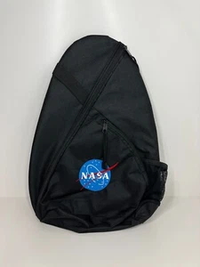 NASA Bandolera Bolso de Viaje Correa Ajustable Negro con Logo Bordado - Imagen 1 de 8