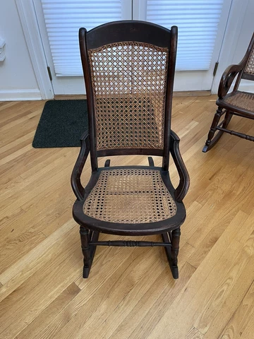 vintage wicker rocker Cover