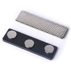 20x Neodymium Name Tag and Badge Magnet with Pacemaker Warning and Self-Adhesive - Picture 1 of 2