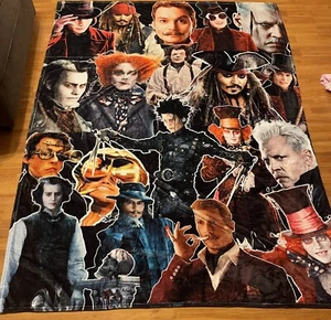 Johnny Depp Fleece Blanket Multiple Iconic Characters ~ Captain Jack Sparrow**** - Picture 1 of 13