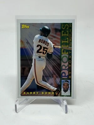 1996 Topps Profiles By Tony Gwynn Barry Bonds Card #NL-03 - Image 1 of 2
