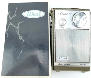 Radio Vintage IDeal AC-DC Estado Sólido 10 Modelo 92098 Audio Portátil  - Imagen 1 de 7
