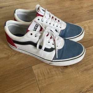 Vans Old Skool Sk8 Shoes Red White And Blue Sneakers Men’s 7.5 - Picture 1 of 10