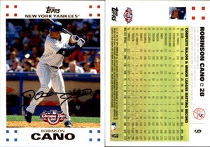 Robinson Cano 2007 Topps Opening Day #9 Card *AutographDen*