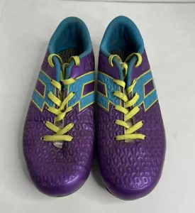 Tacchetti da calcio Lotto viola azzurro giallo taglia 3 usati buone condizioni - Foto 1 di 9