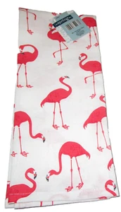TROPICAL Kitchen Towel ~ 16" x 26" ~ PINK FLAMINGO'S - Picture 1 of 1
