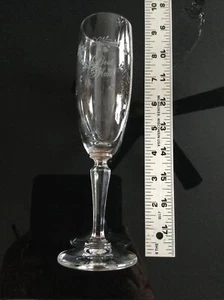 Embossed Best Man Wine Glass Flute Approx 8 1/2” - Picture 1 of 4
