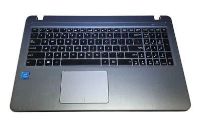 Asus VivoBook X540S Palmrest w/ Keyboard, Touchpad, & Bottom Case Cover - Image 1 of 4