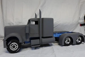 TAMIYA 1/14 SCALE RC SEMI TRUCK BODY KIT FREIGHTLINER CLASSIC MOB LESU 3D PRINT - Picture 1 of 5