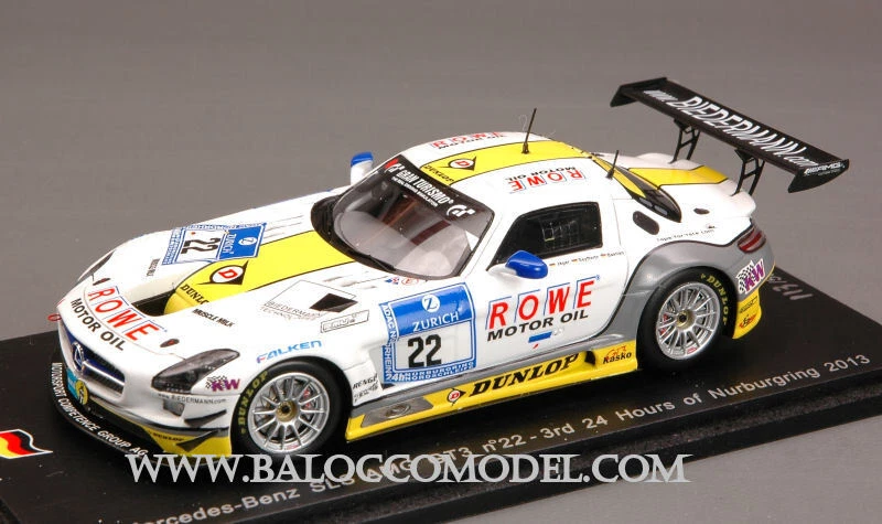 Spark Model MERCEDES SLS AMG GT3 N.22 3rd NURBURGRING 2013 1:43 - Immagine 1 di 1