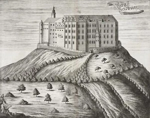 HELDBURG (BAD COLBERG-HELDBURG) - Veste Heldburg - Kupferstich 1717 - Picture 1 of 2