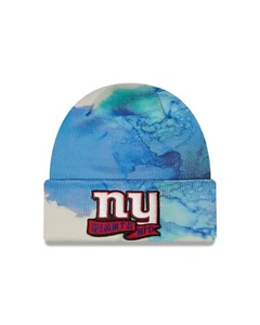 New York Giants New Era Sideline Ink Dye Strickmütze mit Bündchen - Blau - Bild 1 von 2