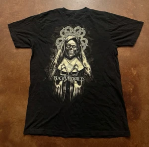 Vintage 2010 Black Veil Brides Skeleton Nun Mourning Star Pentagram Skull Emo - Picture 1 of 5