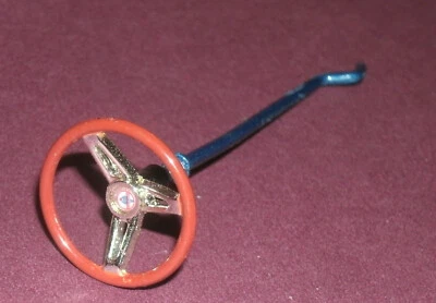 1/18 Scale 1965 Shelby Cobra Steering Wheel & Column (3") Ertl Car Model Part - Image 1 of 4