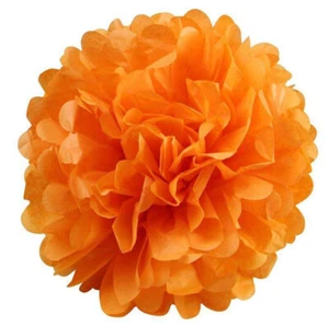 12pc Pom Pom 4" 8" 12" Tissue Paper Color Flowers Wedding Party Craft Decoration - Picture 1 of 23