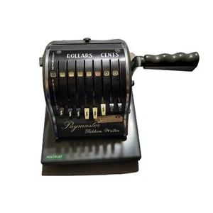 Cinta de redactor de cheques Paymaster serie 8000 vintage hecha en EE. UU. - Imagen 1 de 12