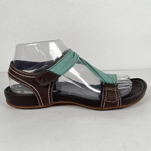 Timberland EarthKeepers Lola Sandals Womens Size 7.5 Brown Turquoise Shoes - Picture 1 of 10