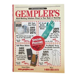 Gempler's Catalog 2001 Tools Supplies Woodworking Parts Accessories General Shop - Picture 1 of 2