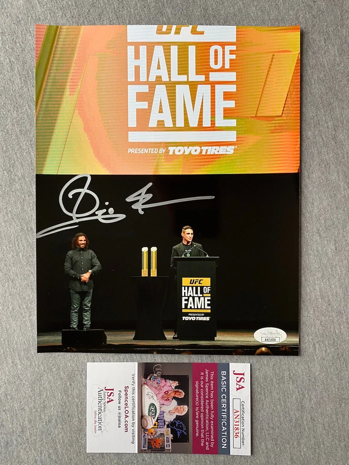 UFC STAR- DIEGO SANCHEZ AUTOGRAPH 8x10 HALL OF FAME PORTRAIT PHOTO JSA AN31836 - Image 1 of 1