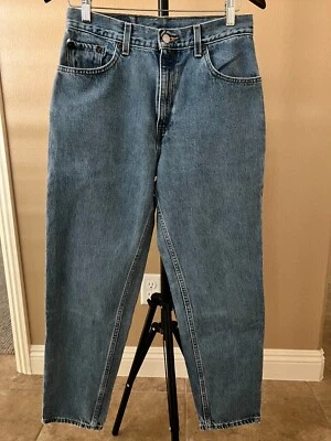 Levi's 550 Womens Blue Jeans Size 11 Jr. S Short Relaxed Fit Tapered Leg Vintage - Image 1 of 4