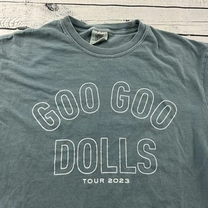 Camiseta Goo Goo Dolls 2023 Tour manga corta para hombre grande azul verde - Imagen 1 de 5