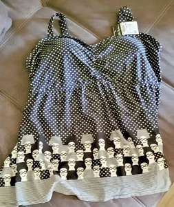 Costume da bagno/costume da bagno Ulla Popken taglia 60, nuovo con etichetta, vedi foto - Foto 1 di 4