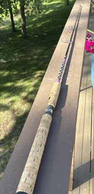 Bonita varilla giratoria mediana de fibra de vidrio de 5’6” hecha a medida 1 pieza Foto 1 de 4