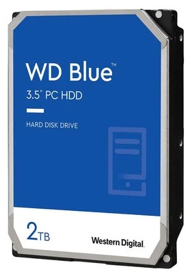 WD - WD Blue 3.5 Cakera Keras Dalaman SATA 6GB/s - 2TB, 7200RPM - Image 1 of 2
