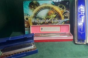 Harmonicas Hero Blues Harp Marine Band Working Lot Vintage - Picture 1 of 13