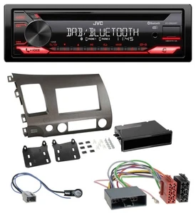 JVC CD DAB USB Bluetooth MP3 Autoradio für Honda Civic Hybrid FD3 06-10 anthrazi - Bild 1 von 8