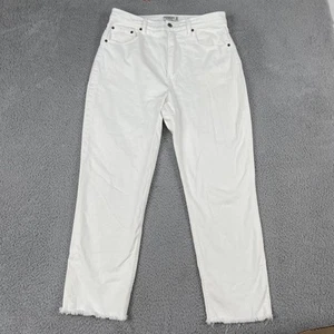 Abercrombie & Fitch knöchelgerade ultrahohe Leibhöhe Curve Damen weiß 14 - Bild 1 von 5