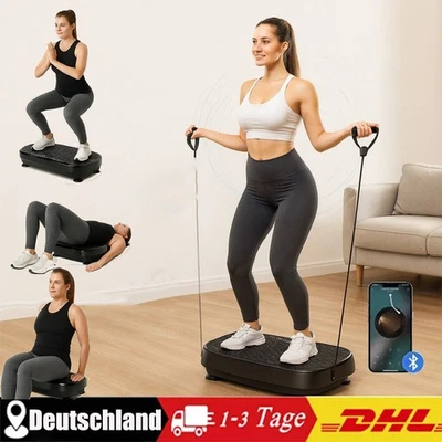 3D Vibrationsplatte Vibrationstrainer Vibrationsgerät mit Trainingsbänder - Bild 1 von 4