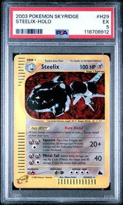 2003 POKEMON SKYRIDGE #H29 STEELIX-HOLO PSA 5 - Image 1 of 2