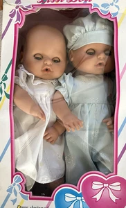 Bambole vintage Lissi collezione due cuori gemelli nuove con scatola / macchie deboli - Foto 1 di 10
